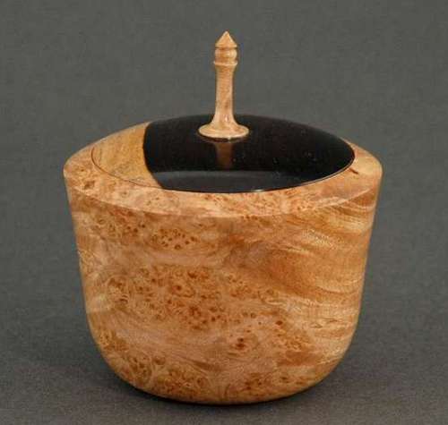 Maple Box with Ebony Lid